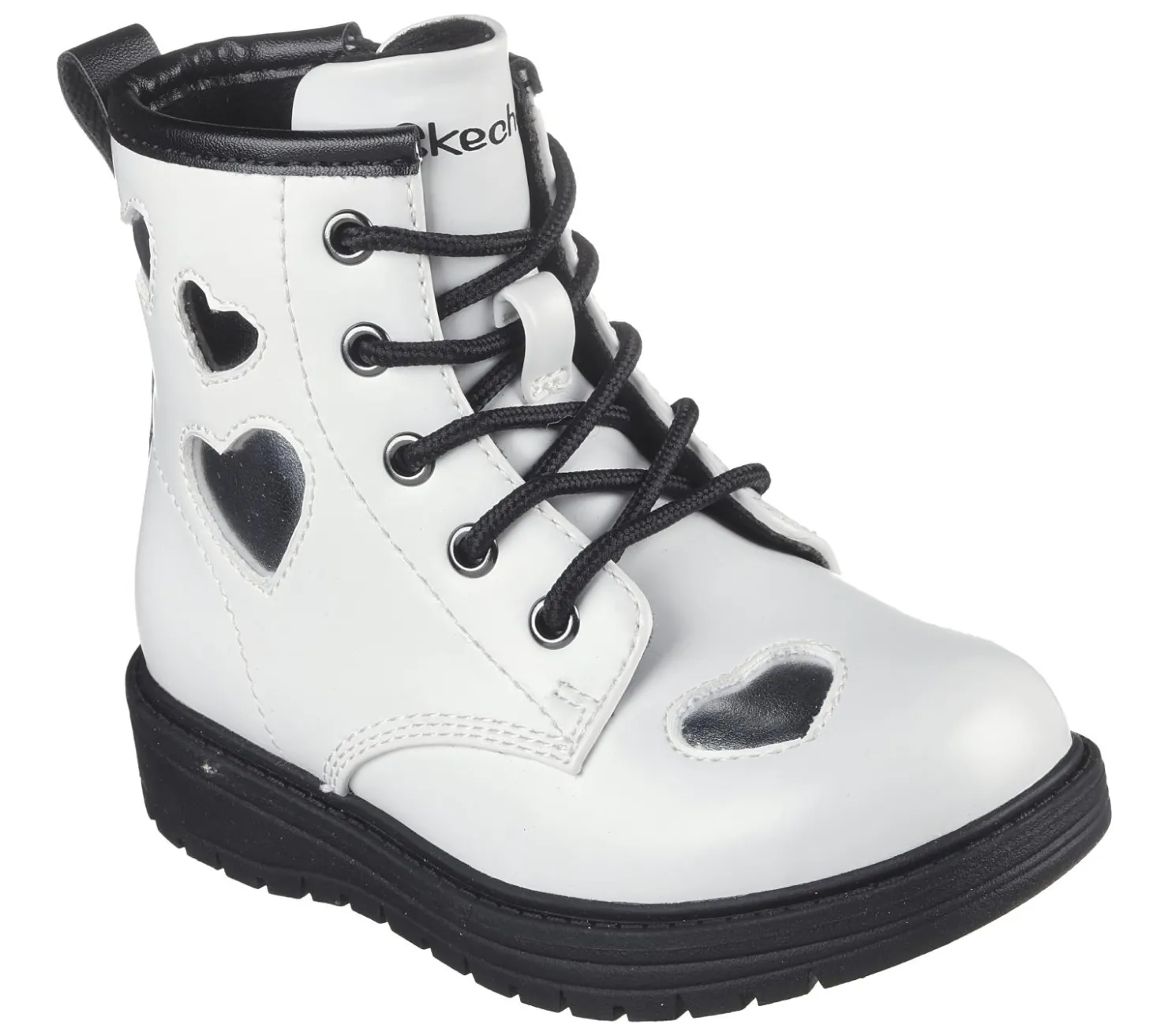 Lace Ups|Boots<SKECHERS Lil Gravlen - Metallic Amor WHITE