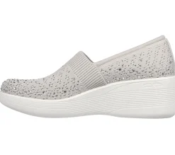 Wedges|Slip-Ons<SKECHERS Martha Stewart: Pier-Lite - Reflection LIGHT GRAY / SILVER