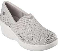 Wedges|Slip-Ons<SKECHERS Martha Stewart: Pier-Lite - Reflection LIGHT GRAY / SILVER