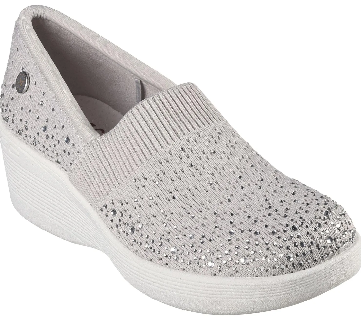 Wedges|Slip-Ons<SKECHERS Martha Stewart: Pier-Lite - Reflection LIGHT GRAY / SILVER