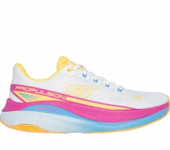 Lace Up|Athletic Sneakers<SKECHERS Max Cushioning Propulsion WHITE / ORANGE