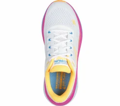 Lace Up|Athletic Sneakers<SKECHERS Max Cushioning Propulsion WHITE / ORANGE
