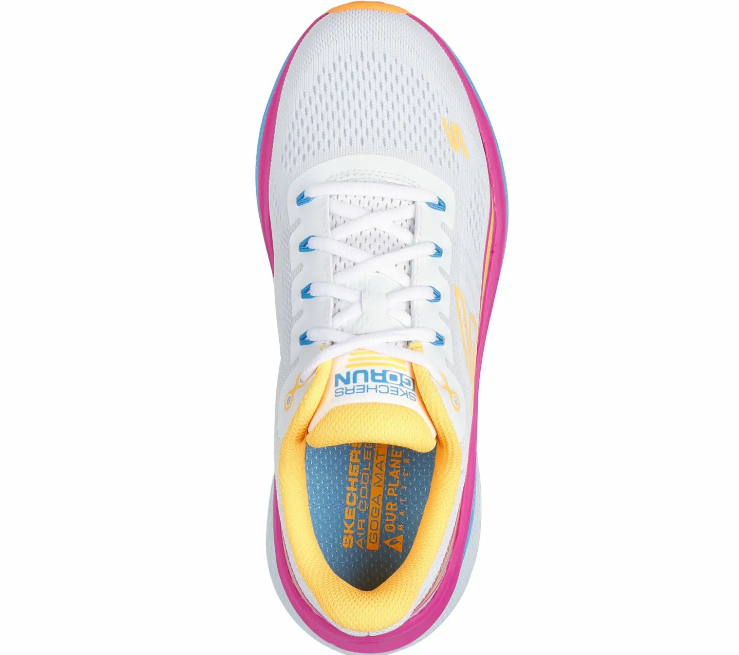 Lace Up|Athletic Sneakers<SKECHERS Max Cushioning Propulsion WHITE / ORANGE