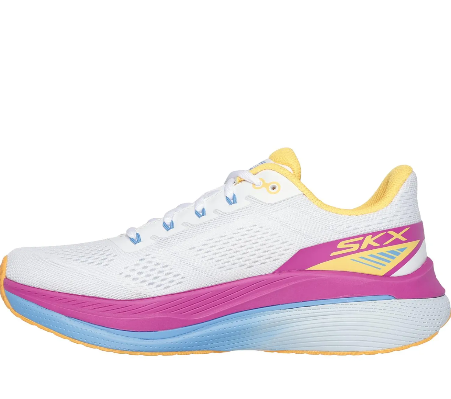 Lace Up|Athletic Sneakers<SKECHERS Max Cushioning Propulsion WHITE / ORANGE