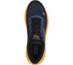 Lace Up<SKECHERS Max Cushioning Propulsion NAVY / ORANGE
