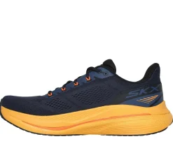Lace Up<SKECHERS Max Cushioning Propulsion NAVY / ORANGE