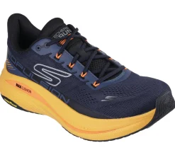 Lace Up<SKECHERS Max Cushioning Propulsion NAVY / ORANGE