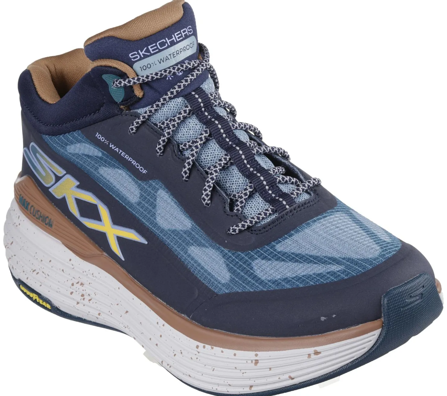 Lace Up|Athletic Sneakers<SKECHERS Max Cushioning Suspension - Terrace NAVY / TEAL