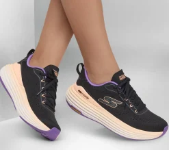Lace Up|Athletic Sneakers<SKECHERS Max Cushioning Suspension - High Road BLACK / PURPLE