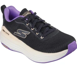 Lace Up|Athletic Sneakers<SKECHERS Max Cushioning Suspension - High Road BLACK / PURPLE