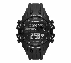 Watches|Accessories<SKECHERS McConnell Big Push Watch BLACK