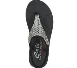 Sandals<SKECHERS Meditation - Rockstar BLACK
