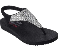 Sandals<SKECHERS Meditation - Rockstar BLACK