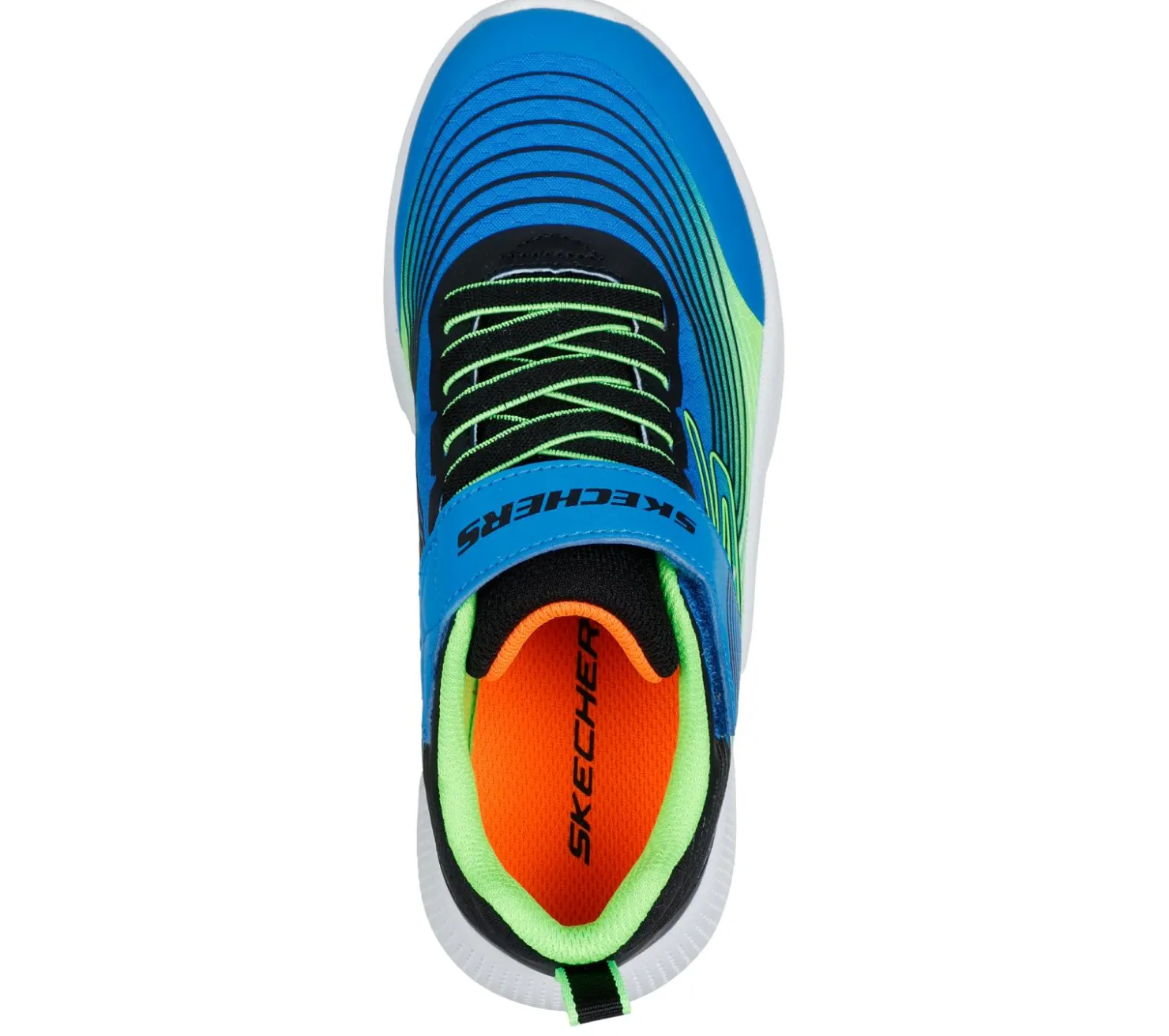 Athletic Shoes & Sneakers<SKECHERS Microspec Advance BLUE / LIME