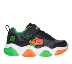 Light-Up|Athletic Shoes & Sneakers<SKECHERS Mighty Glow 2.0 - Dino-Bolt BLACK / ORANGE
