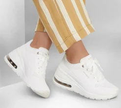Wedges|Lace Up<SKECHERS Million Air - Elevated Air WHITE
