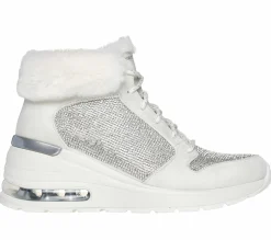 Wedges|Boots<SKECHERS Million Air - Elevated Luxe Air OFF WHITE