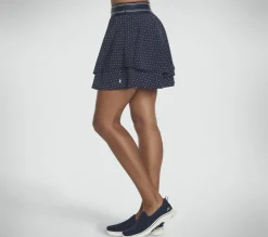 Bottoms|Bottoms<SKECHERS Mini Dot Layered Golf Skort WHITE / NAVY
