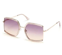 Sunglasses<SKECHERS Modified Butterfly Semi-Rimless Sunglasses BEIGE