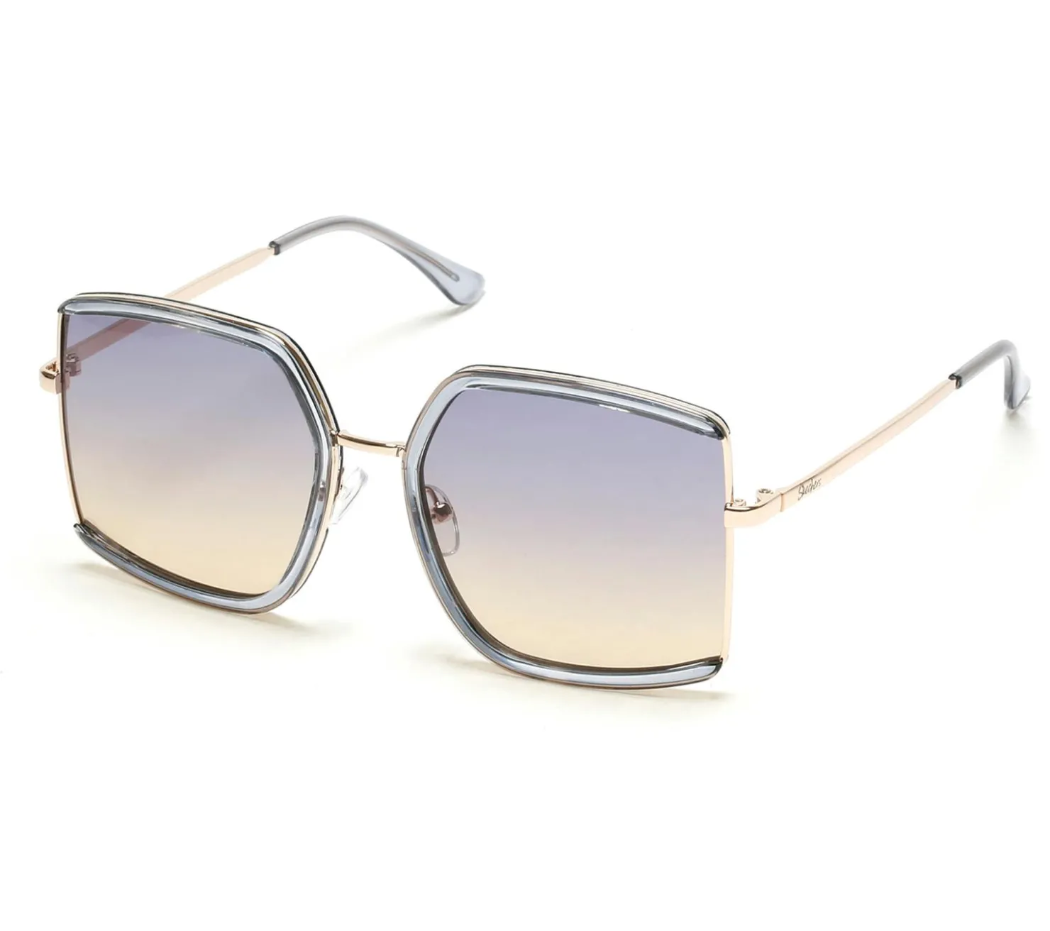Sunglasses|Accessories<SKECHERS Modified Butterfly Semi-Rimless Sunglasses BLUE