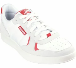 Lace Up|Casual Sneakers<SKECHERS New Wave Cup - Hancer WHITE / RED