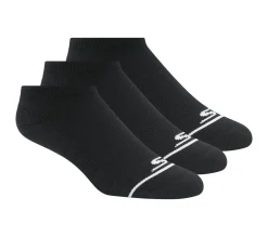 Socks|Accessories<SKECHERS No Show Premium Basic Socks - 3 Pack BLACK