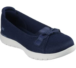 Slip-Ons|Flats<SKECHERS On-the-GO Flex - Peony NAVY / WHITE