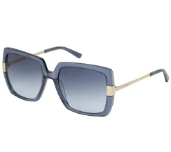 Sunglasses<SKECHERS Oversized Square Sunglasses BLUE / GOLD