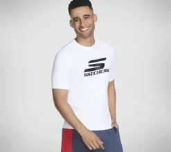 Tops|Tops<SKECHERS Performance Short Sleeve Tee WHITE