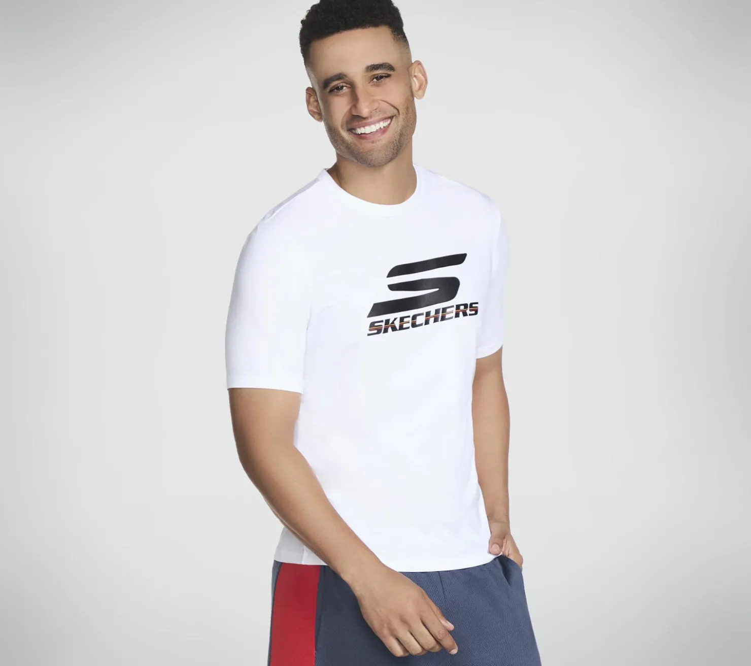 Tops|Tops<SKECHERS Performance Short Sleeve Tee WHITE