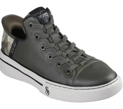 Hands Free Slip-Ins|Casual Sneakers<SKECHERS Premium Leather Slip-ins: Snoop One - OG OLIVE