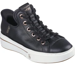 Hands Free Slip-Ins|Casual Sneakers<SKECHERS Premium Leather Slip-ins Snoop One - OG BLACK