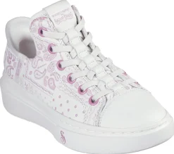 Hands Free Slip-Ins|Casual Sneakers<SKECHERS Premium Leather Slip-ins Snoop One - Double G WHITE / PINK