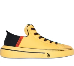 Hands Free Slip-Ins|Casual Sneakers<SKECHERS Premium Leather Slip-ins Snoop One - OG YELLOW / BLACK