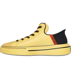 Hands Free Slip-Ins|Casual Sneakers<SKECHERS Premium Leather Slip-ins Snoop One - OG YELLOW / BLACK