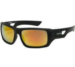 Sunglasses<SKECHERS Rectangle Sunglasses BLACK