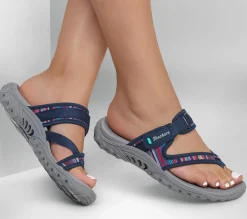 Sandals<SKECHERS Reggae - Baja Sunrise NAVY / MULTI