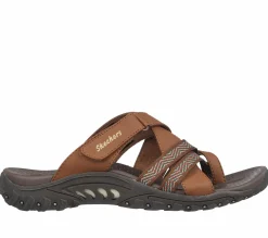 Sandals<SKECHERS Reggae - Sunday Stroll BROWN