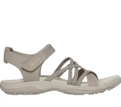 Sandals<SKECHERS Reggae Slim - Meadow Grazer TAUPE
