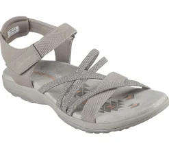 Sandals<SKECHERS Reggae Slim - Meadow Grazer TAUPE