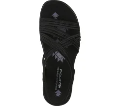 Sandals<SKECHERS Reggae Slim - Simply Stretch BLACK