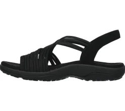 Sandals<SKECHERS Reggae Slim - Simply Stretch BLACK