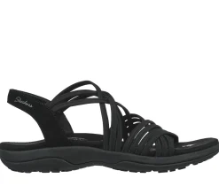 Sandals<SKECHERS Reggae Slim - Sunnyside BLACK