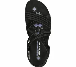 Sandals<SKECHERS Reggae Slim - Sunnyside BLACK