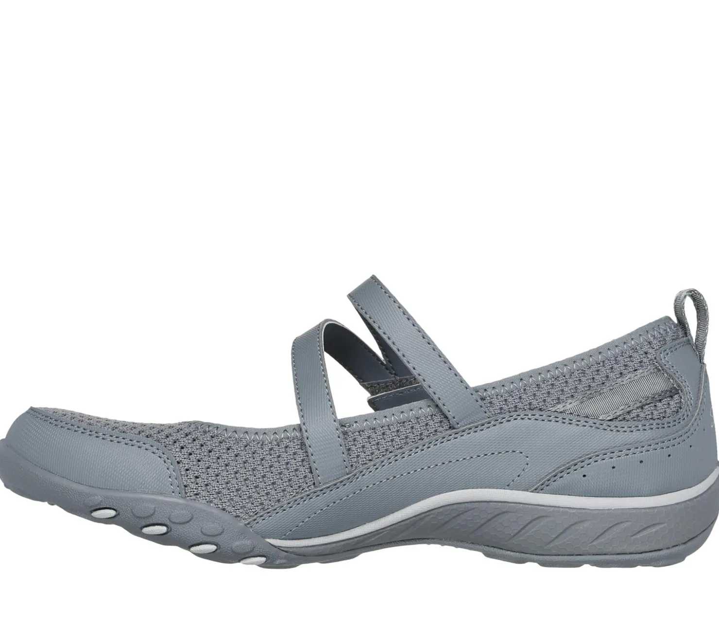Flats|Casual Sneakers<SKECHERS Relaxed Fit: Breathe-Easy - Keep Clean GRAY