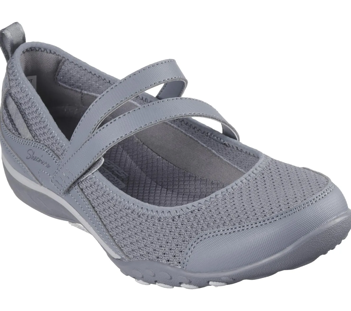 Flats|Casual Sneakers<SKECHERS Relaxed Fit: Breathe-Easy - Keep Clean GRAY