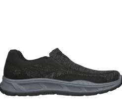 Slip-Ons|Casual Sneakers<SKECHERS Relaxed Fit: Cohagen - Knit Walk BLACK