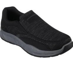 Slip-Ons|Casual Sneakers<SKECHERS Relaxed Fit: Cohagen - Knit Walk BLACK