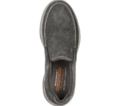 Canvas Shoes|Slip-Ons<SKECHERS Relaxed Fit: Creston - Moseco CHARCOAL