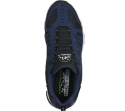Slip-Ons|Athletic Sneakers<SKECHERS Relaxed Fit: Crossbar - Cedar NAVY / BLACK